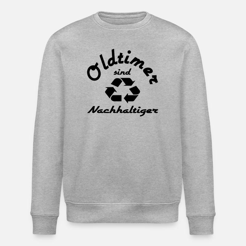 Oldtimer sind Nachhaltiger - Stanley/Stella Unisex Bio-Sweatshirt ROLLER - Grau meliert