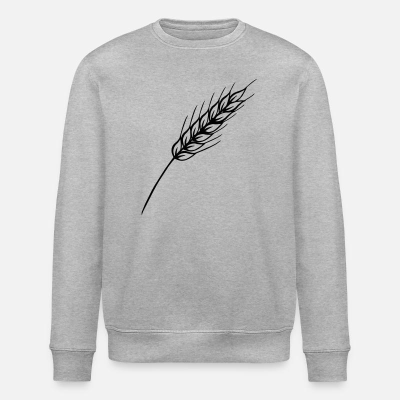 Fine grain stalk - Stanley/Stella ROLLER Unisex Organic Sweatshirt - heather grey