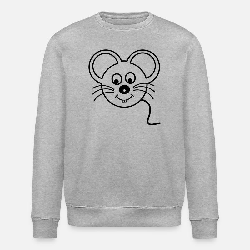 Souris - Sweat bio ROLLER Stanley/Stella Unisexe - gris chiné