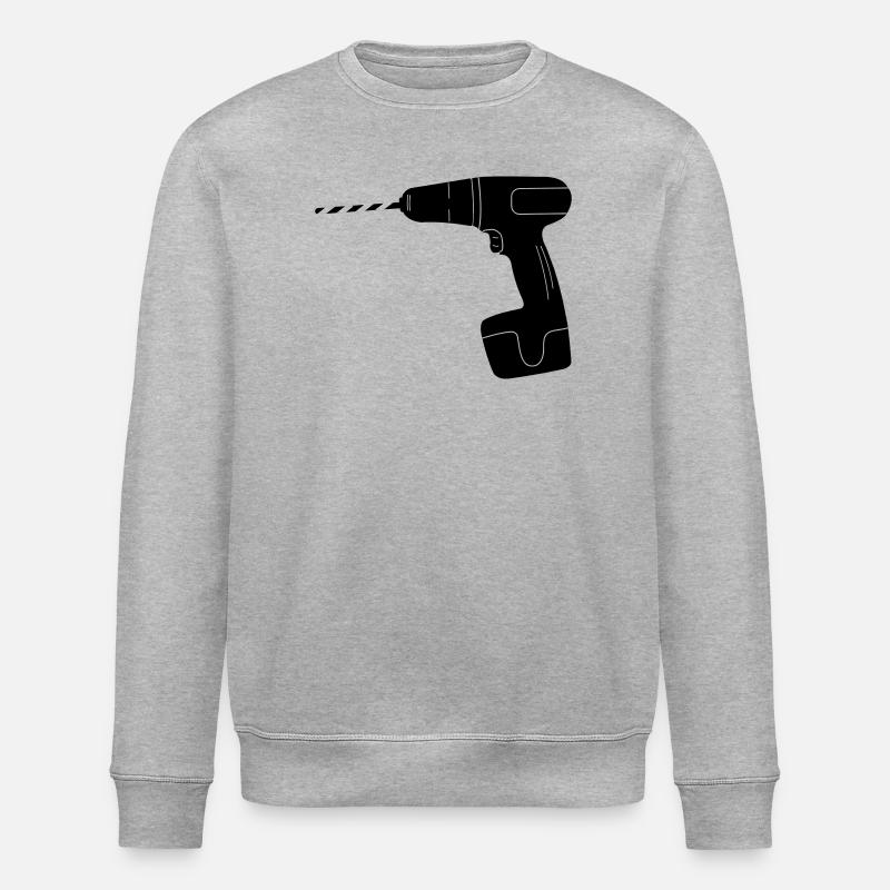 Logo de perceuse à outils - Sweat bio ROLLER Stanley/Stella Unisexe - gris chiné