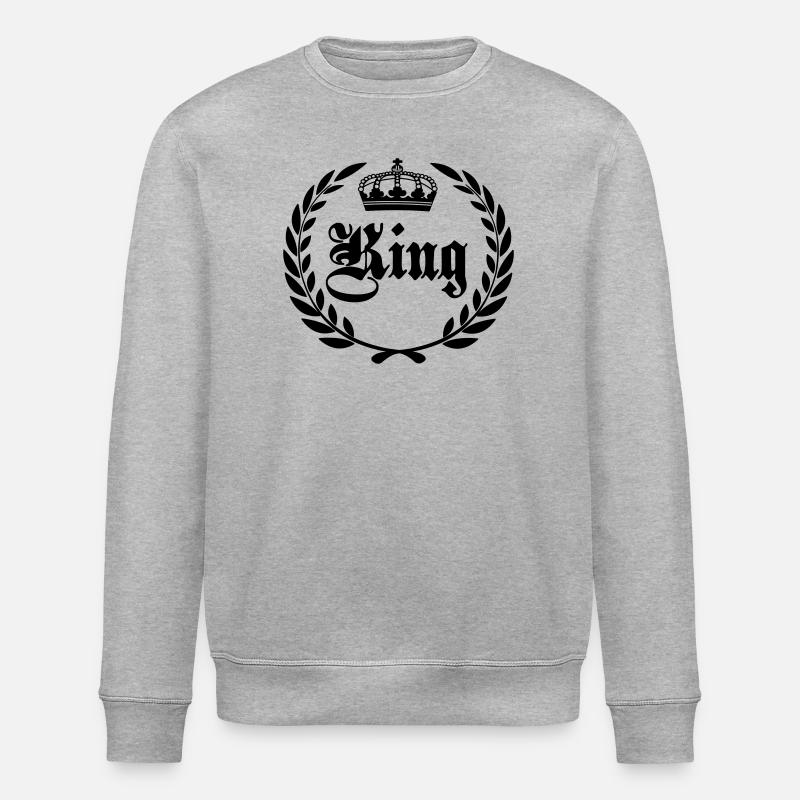 King - Stanley/Stella ROLLER Unisex Organic Sweatshirt - heather grey