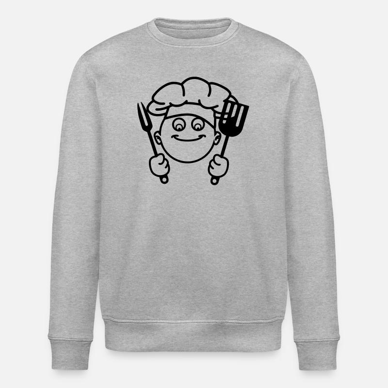 BBQ kochen - Stanley/Stella Unisex Bio-Sweatshirt ROLLER - Grau meliert