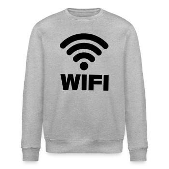 WIFI connection - Stanley/Stella ROLLER Unisex Organic Sweatshirt - heather grey - Front - Nik (191cm)