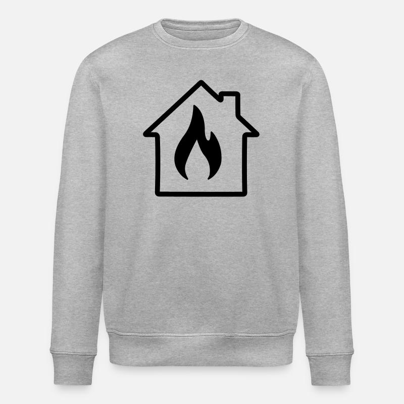 Home heating - Stanley/Stella ROLLER Unisex Organic Sweatshirt - heather grey