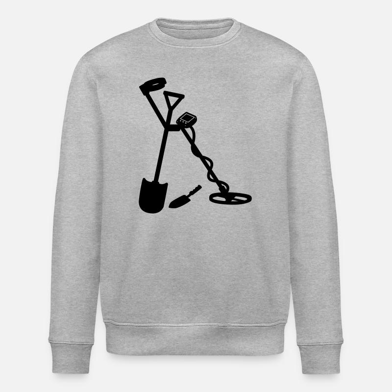 Metalldetektor - Stanley/Stella Unisex Bio-Sweatshirt ROLLER - Grau meliert