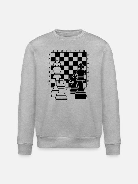 Chess2 - Stanley/Stella ROLLER Unisex Organic Sweatshirt - heather grey