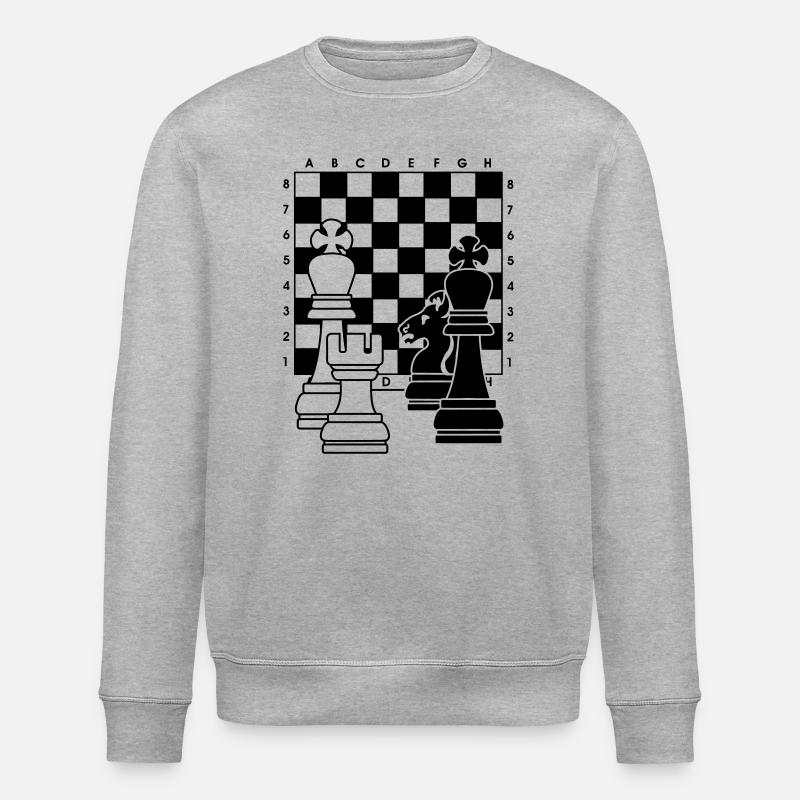 Échecs2 - Sweat bio ROLLER Stanley/Stella Unisexe - gris chiné