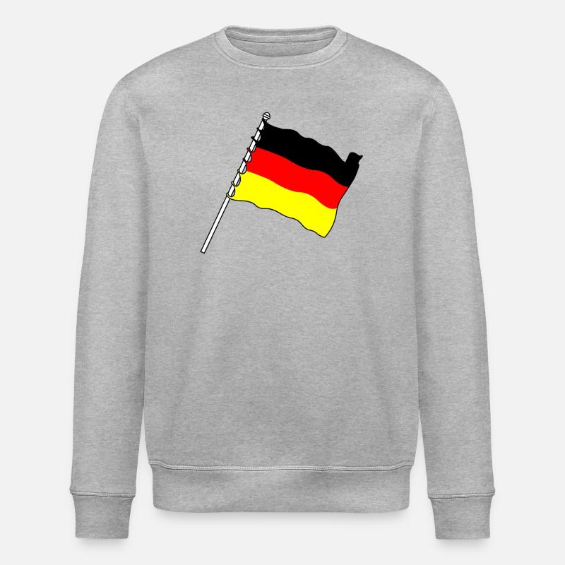 Drapeau Allemagne - Sweat bio ROLLER Stanley/Stella Unisexe - gris chiné