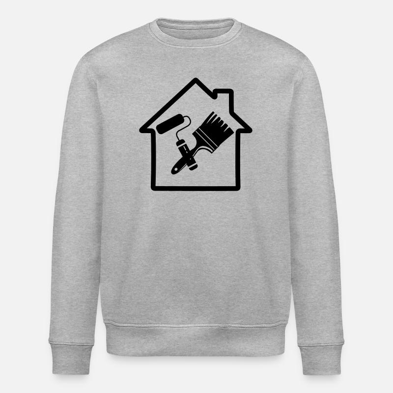 House painter - Stanley/Stella ROLLER Unisex Organic Sweatshirt - heather grey