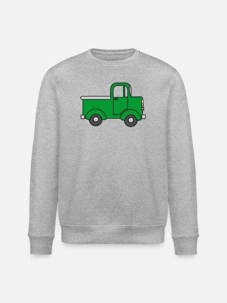 Camion vert joyeux, voiture jouet - Sweat bio ROLLER Stanley/Stella Unisexe - gris chiné