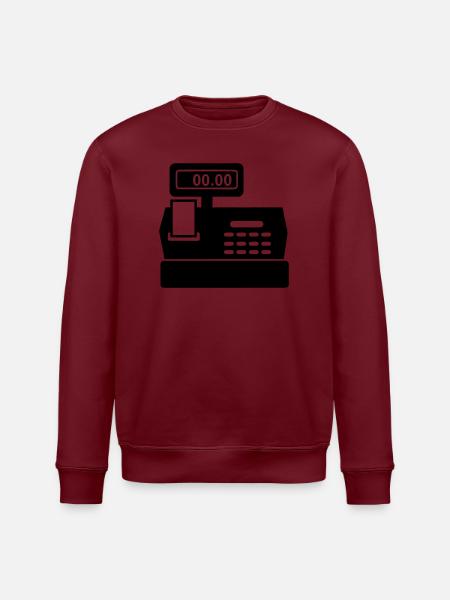 Kasse für Supermarkt - Stanley/Stella Unisex Bio-Sweatshirt ROLLER - Grau meliert