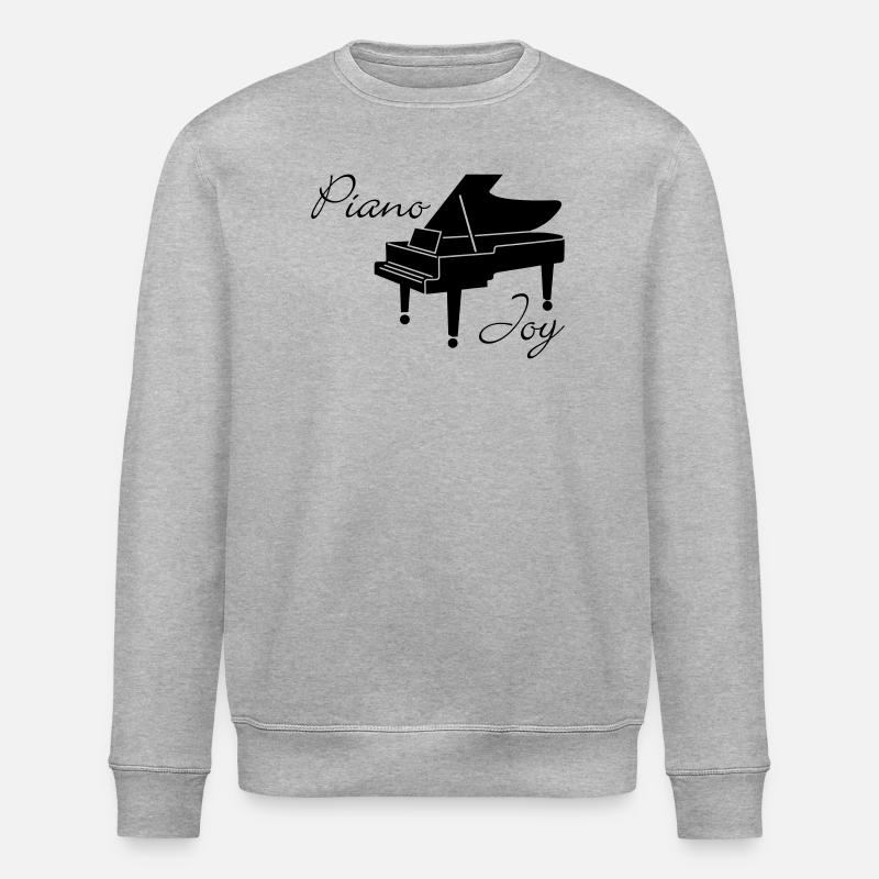 Piano Joy - Stanley/Stella ROLLER Unisex Organic Sweatshirt - heather grey