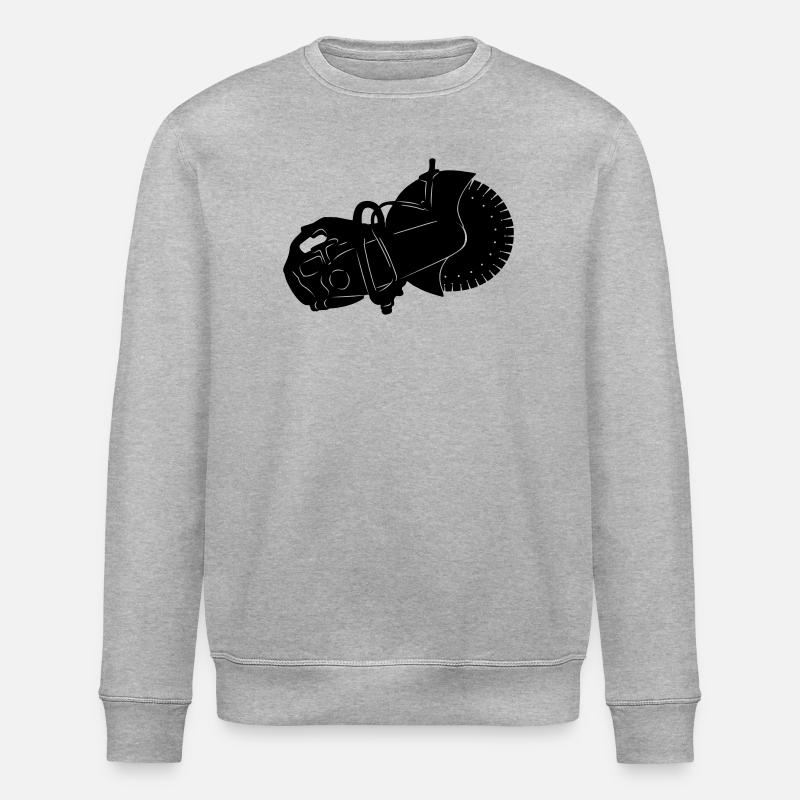 Steinsäge Steinsägemaschine - Stanley/Stella Unisex Bio-Sweatshirt ROLLER - Grau meliert