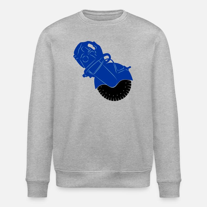 Pflastersteinsäge oder Steinsägemaschine - Stanley/Stella Unisex Bio-Sweatshirt ROLLER - Grau meliert