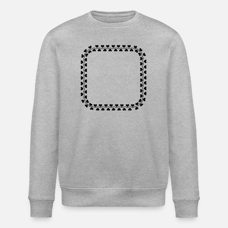 Logo du cœur de cadre - Sweat bio ROLLER Stanley/Stella Unisexe - gris chiné