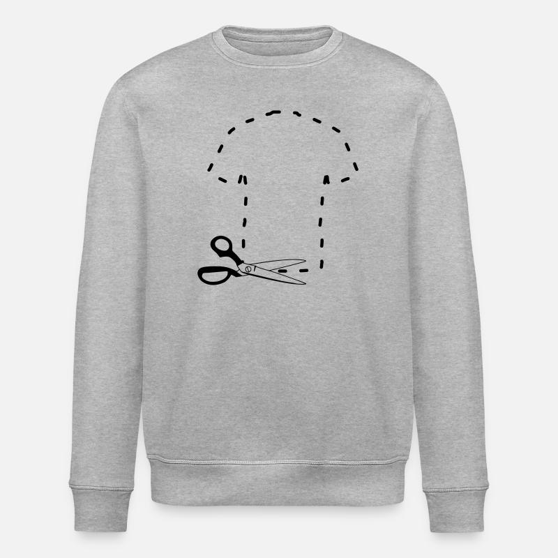 Muster schneiden T-Shirt - Stanley/Stella Unisex Bio-Sweatshirt ROLLER - Grau meliert