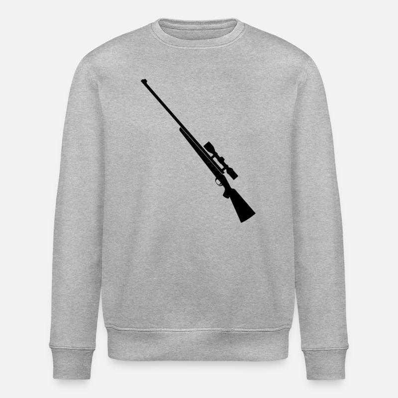 Fusil de précision fusil de chasse - Sweat bio ROLLER Stanley/Stella Unisexe - gris chiné