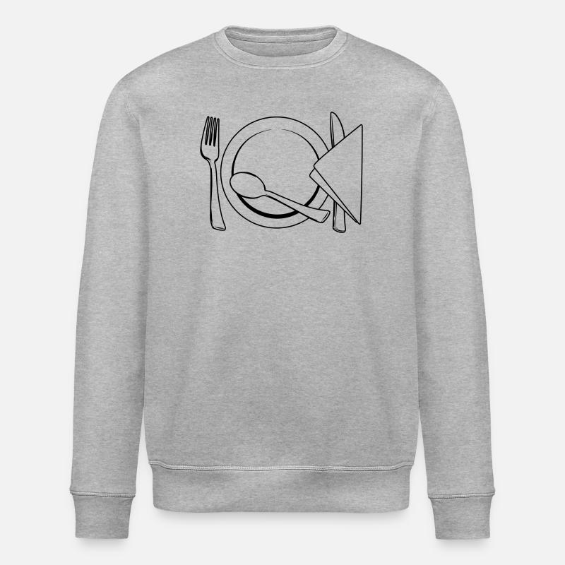 Serviette de table à couverts - Sweat bio ROLLER Stanley/Stella Unisexe - gris chiné