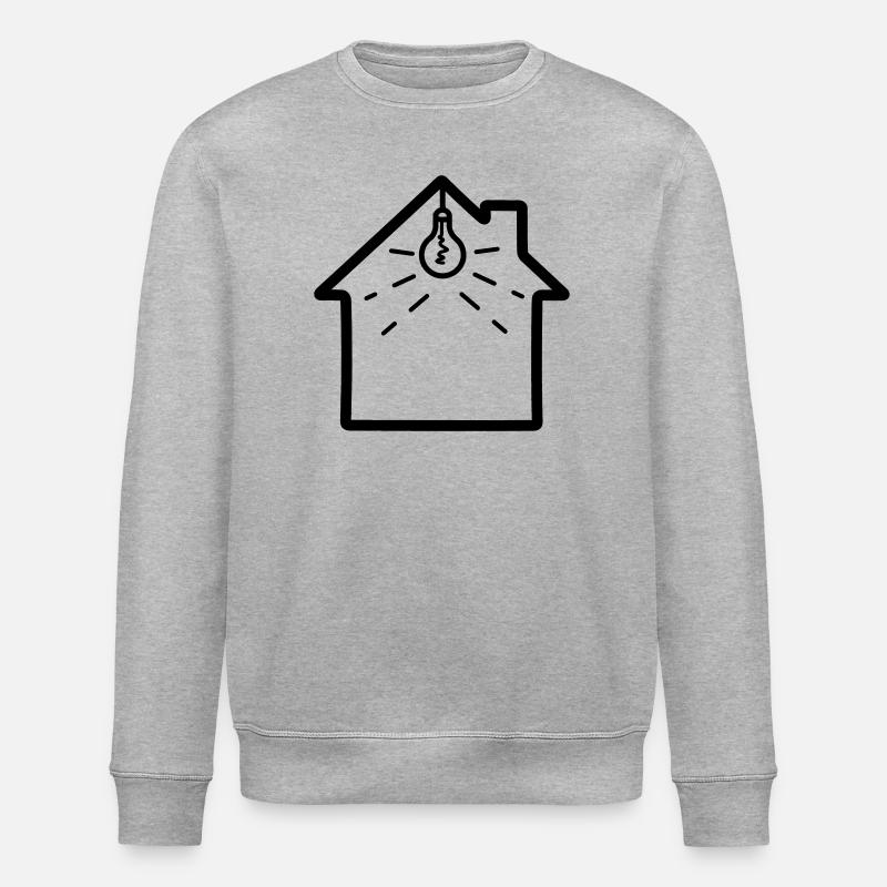 Éclairage électricien dans la maison - Sweat bio ROLLER Stanley/Stella Unisexe - gris chiné