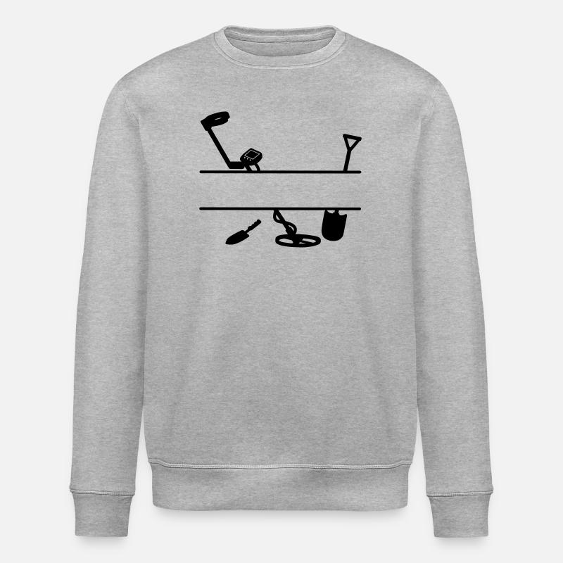 Logo du détecteur de métaux - Sweat bio ROLLER Stanley/Stella Unisexe - gris chiné
