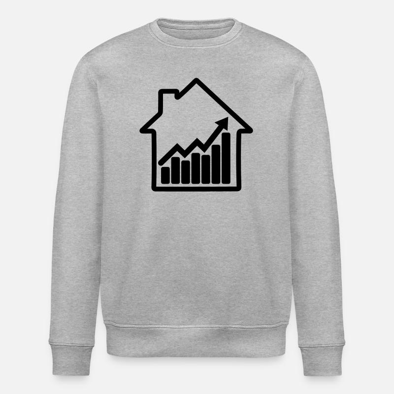 Meilleur graphique de résultats en interne. - Sweat bio ROLLER Stanley/Stella Unisexe - gris chiné
