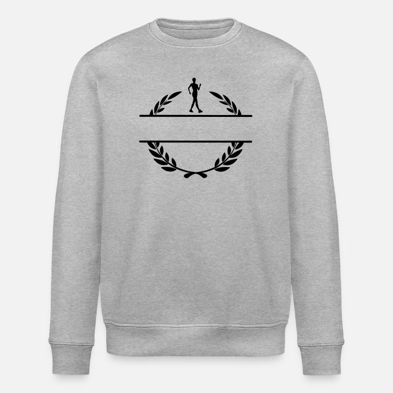 Transparentes Walker-Logo - Stanley/Stella Unisex Bio-Sweatshirt ROLLER - Grau meliert