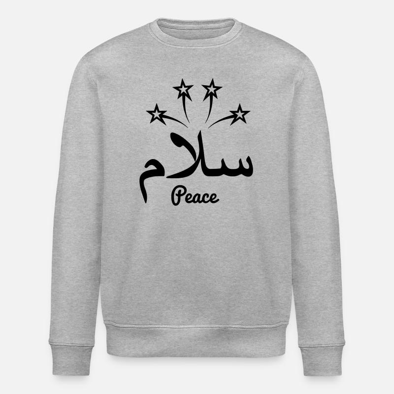 La paix arabe avec les étoiles - Sweat bio ROLLER Stanley/Stella Unisexe - gris chiné