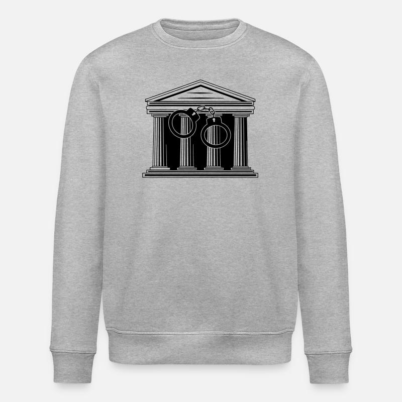 Gerichtshandschellen - Stanley/Stella Unisex Bio-Sweatshirt ROLLER - Grau meliert