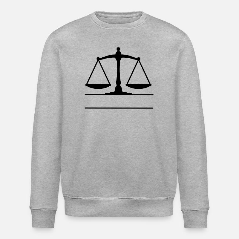 Balance de la justice - Sweat bio ROLLER Stanley/Stella Unisexe - gris chiné