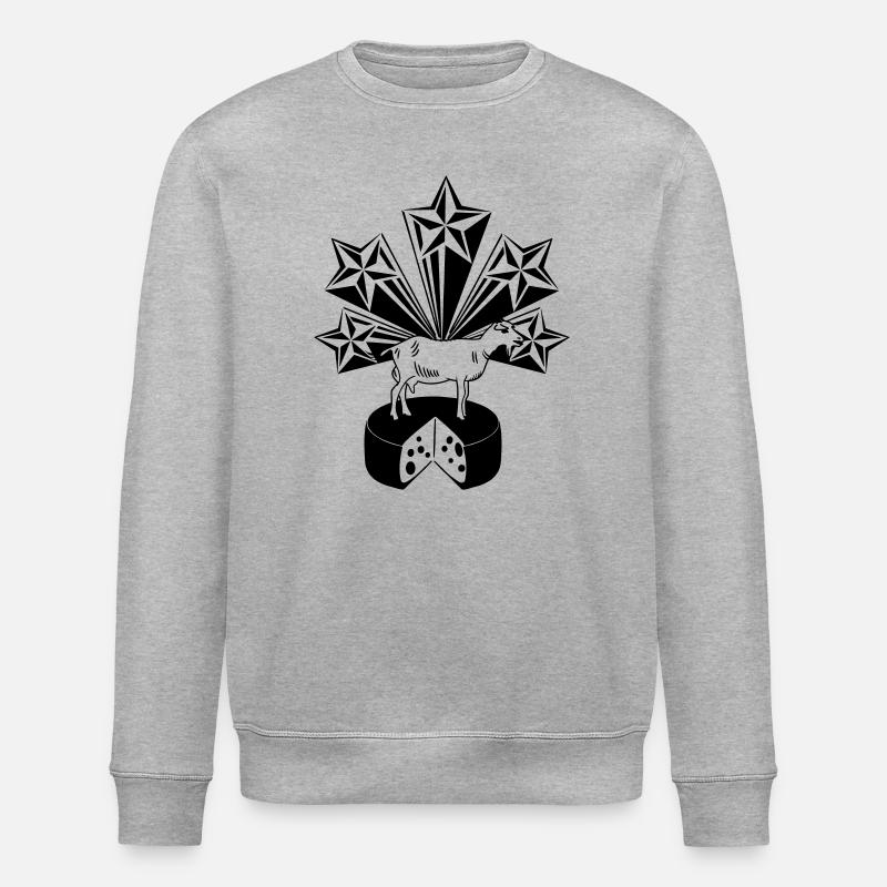 Fromage de chèvre 5 étoiles - Sweat bio ROLLER Stanley/Stella Unisexe - gris chiné