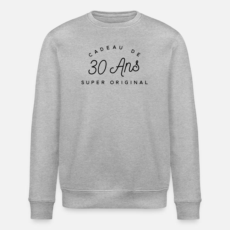 Cadeau 30 ans super original - Sweat bio ROLLER Stanley/Stella Unisexe - gris chiné