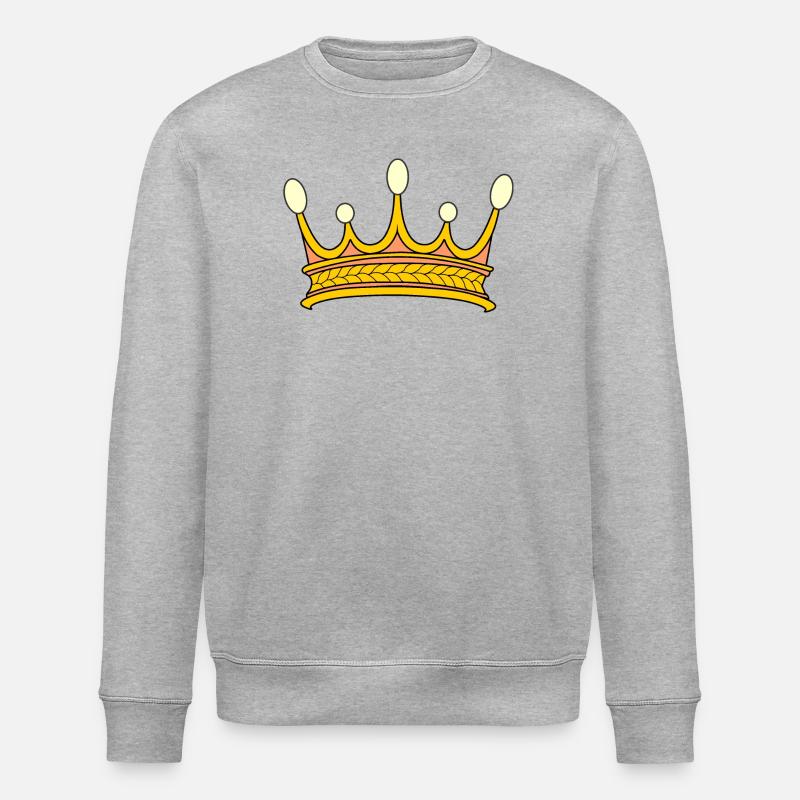 Couronne d’or avec cinq perles. - Sweat bio ROLLER Stanley/Stella Unisexe - gris chiné