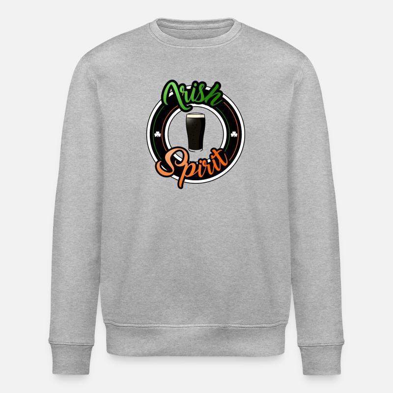 Irischer Geist - Stanley/Stella Unisex Bio-Sweatshirt ROLLER - Grau meliert