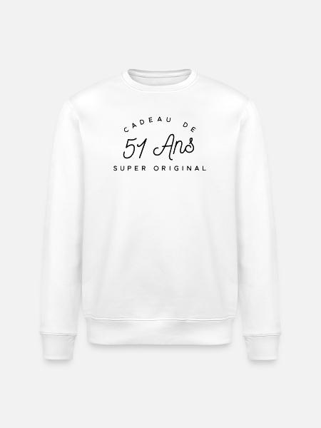 Cadeau 51 ans  - Sweat bio ROLLER Stanley/Stella Unisexe - gris chiné