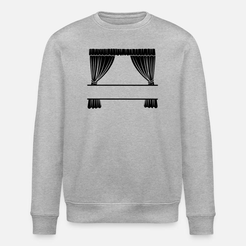 Curtains with recess - Stanley/Stella ROLLER Unisex Organic Sweatshirt - heather grey
