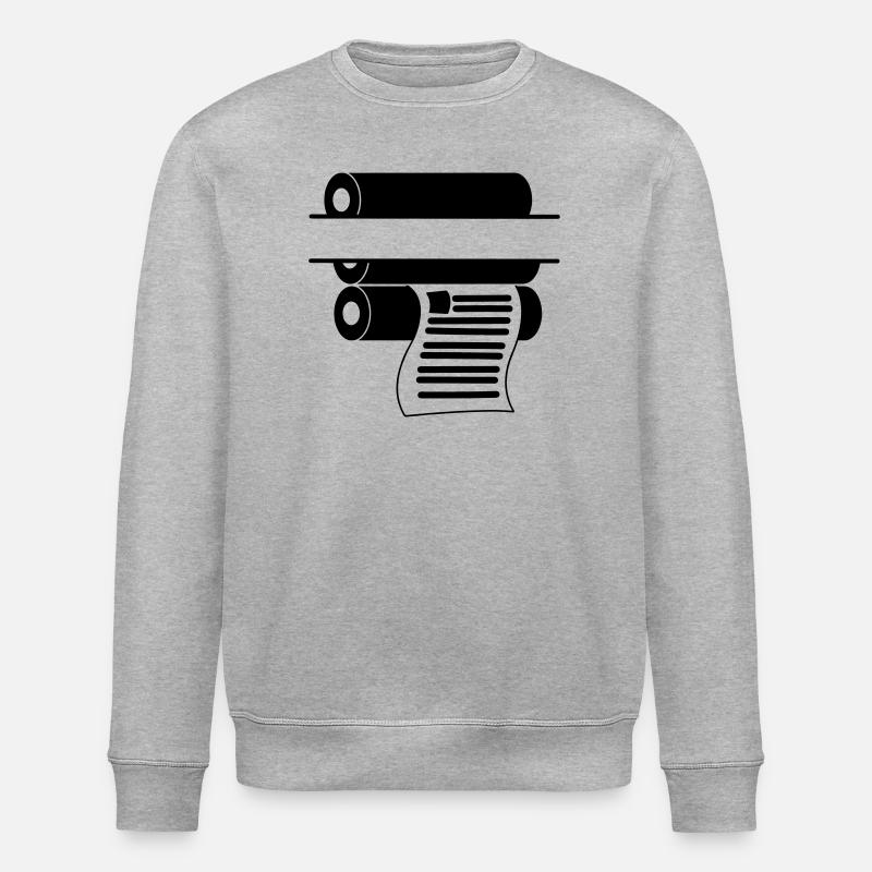 Printing logo 2 - Stanley/Stella ROLLER Unisex Organic Sweatshirt - heather grey