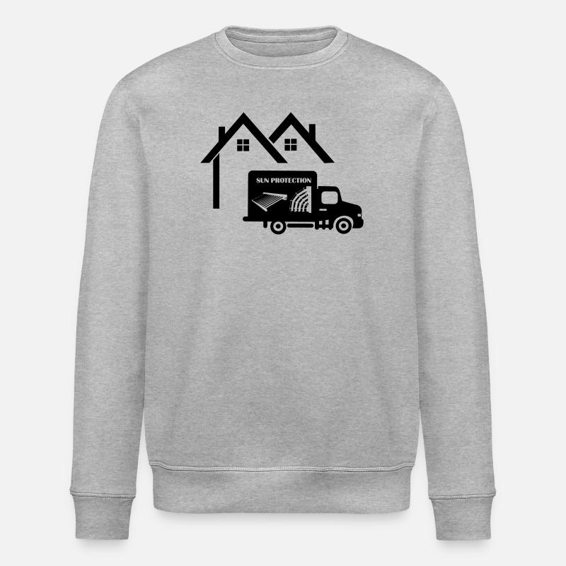 Stores de camion de maison - Sweat bio ROLLER Stanley/Stella Unisexe - gris chiné