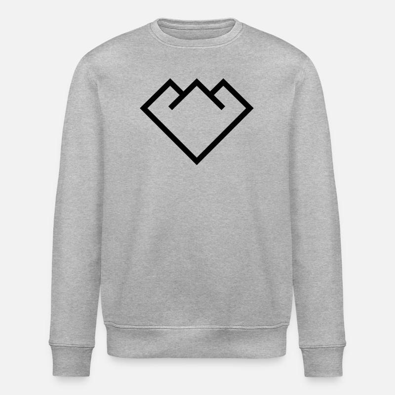 Mountain - Stanley/Stella ROLLER Unisex Organic Sweatshirt - heather grey