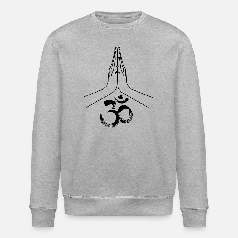 Namaste Ohm - Stanley/Stella Unisex Bio-Sweatshirt ROLLER - Grau meliert