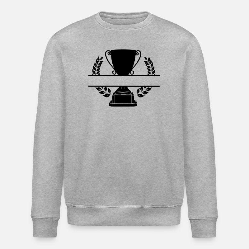 First place cup - Stanley/Stella ROLLER Unisex Organic Sweatshirt - heather grey