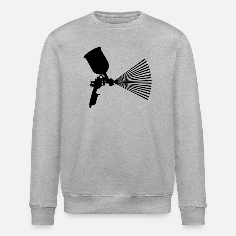 Spray paint with jet - Stanley/Stella ROLLER Unisex Organic Sweatshirt - heather grey
