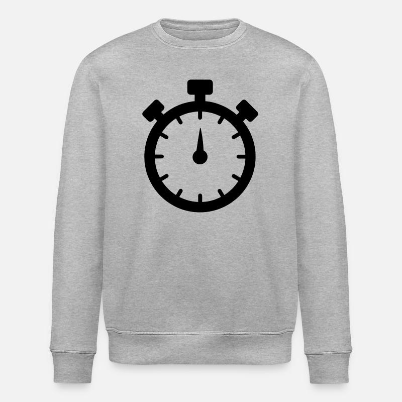 Stoppuhr 2 - Stanley/Stella Unisex Bio-Sweatshirt ROLLER - Grau meliert