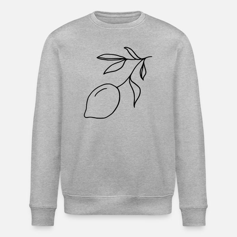 Rameau de citron - Sweat bio ROLLER Stanley/Stella Unisexe - gris chiné