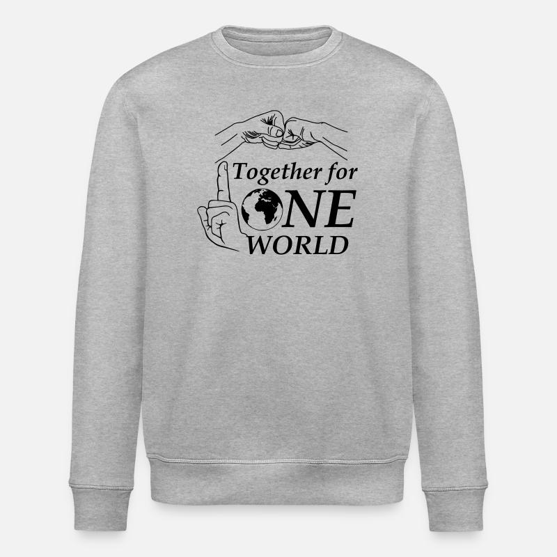 Ensemble pour un seul monde - Sweat bio ROLLER Stanley/Stella Unisexe - gris chiné