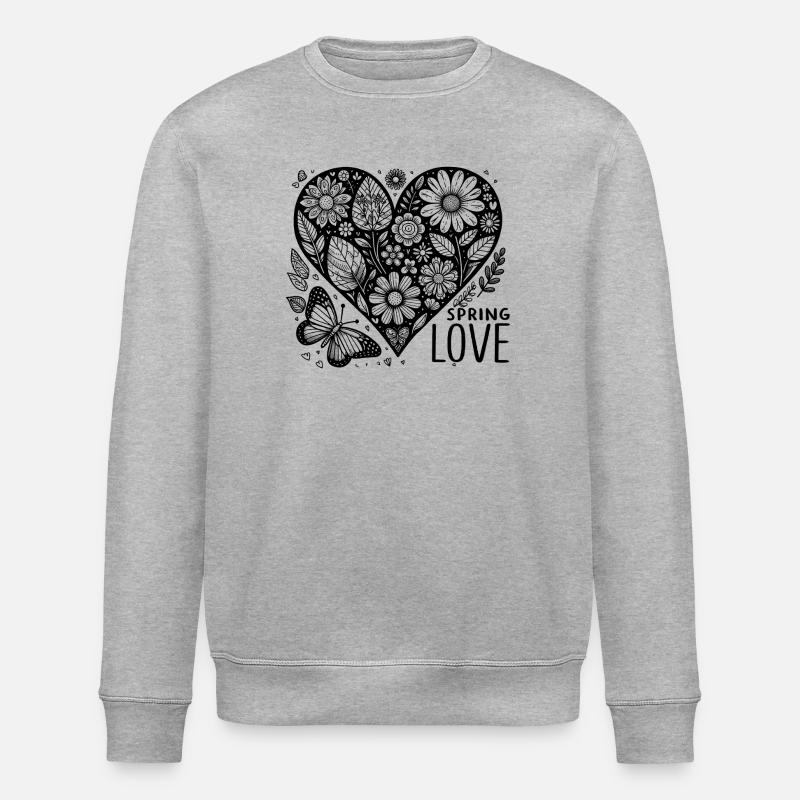 spring love - Stanley/Stella Unisex Bio-Sweatshirt ROLLER - Grau meliert