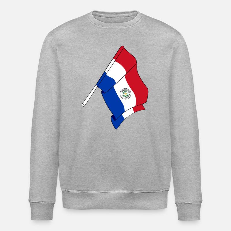 Flagge von Paraguay - Stanley/Stella Unisex Bio-Sweatshirt ROLLER - Grau meliert