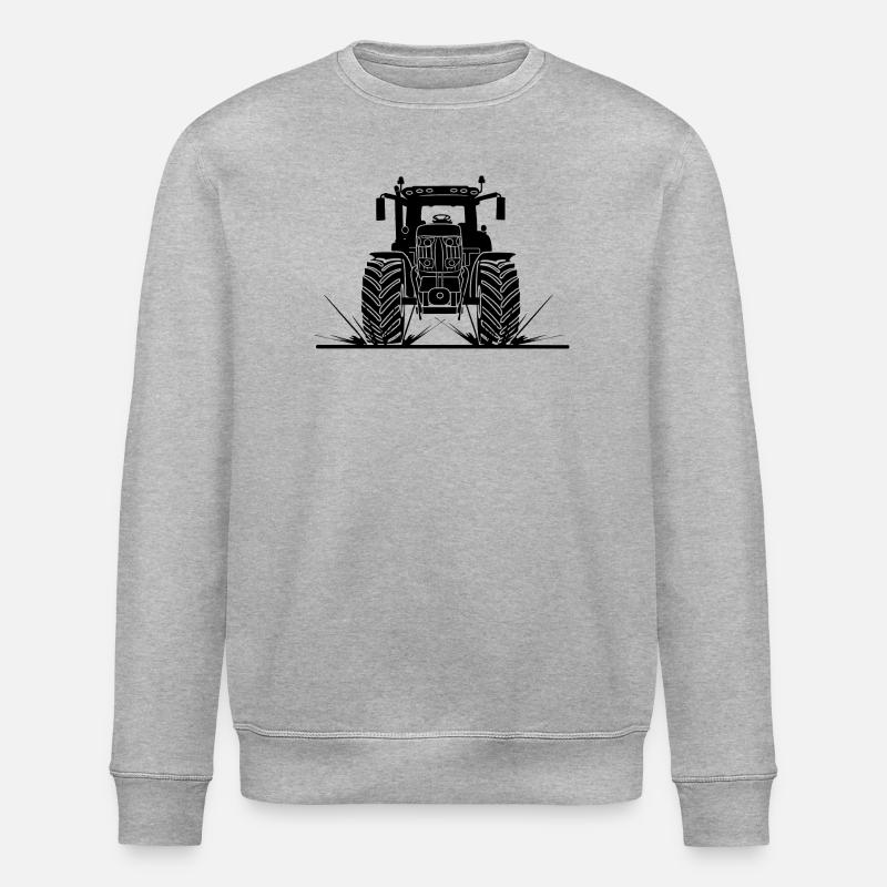 Traktor durch Schlamm - Stanley/Stella Unisex Bio-Sweatshirt ROLLER - Grau meliert