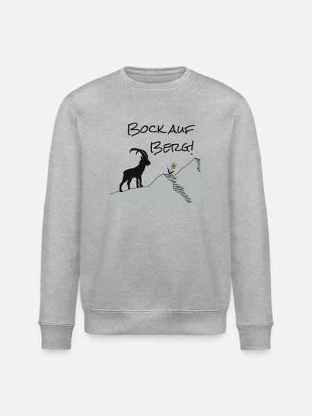 Envie de la montagne ! Pour les randonneurs et les amoureux de la nature... - Sweat bio ROLLER Stanley/Stella Unisexe - gris chiné