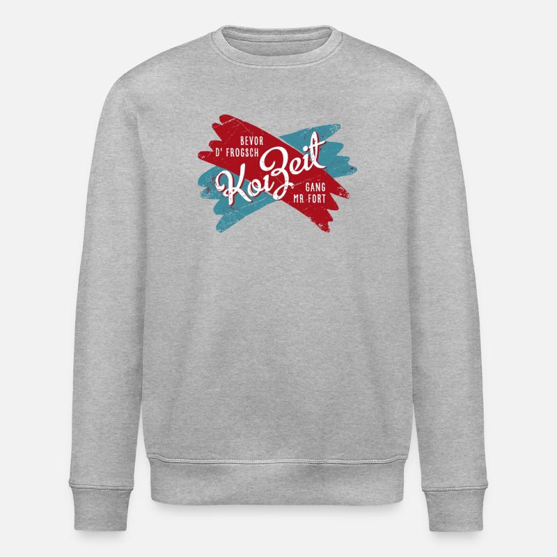 Koi Zeit - Stanley/Stella Unisex Bio-Sweatshirt ROLLER - Grau meliert