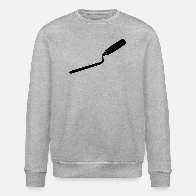 Jointing Nail Mason Joiner Tool - Stanley/Stella ROLLER Unisex Organic Sweatshirt - heather grey